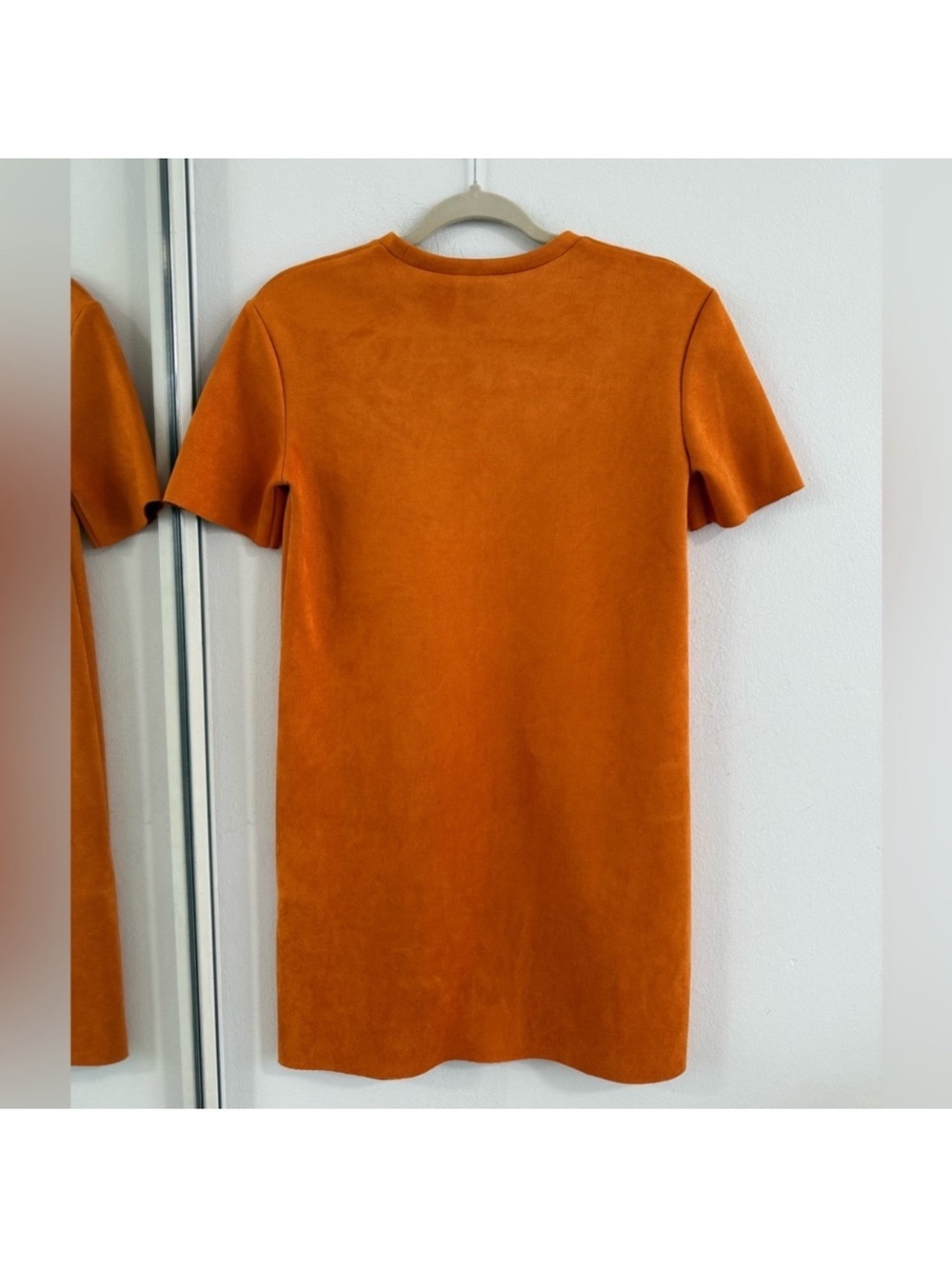 Zara Mini Shift Dress in Burnt Orange - Picture 4 of 4